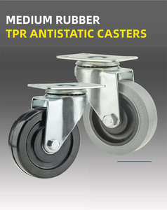 Heavy Duty Office Chair Polyurethane Mobile <strong>Scaffold</strong> System <strong>Rubber</strong> <strong>Caster</strong> <strong>Wheel</strong> with Lock - Product Image 4
