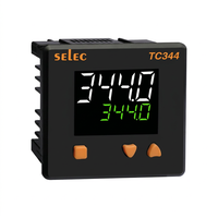 Pengontrol Suhu Layar Ganda 4-Digit (Putih+Hijau) Selec TC344CX dengan Titik Pengaturan Ganda, Komunikasi RS485, Relay/Output SSR