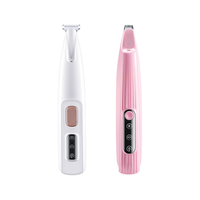 Tondeuse à pattes de chien LED de précision, tondeuse électrique pour animaux de compagnie, tondeuse à cheveux pour animaux de compagnie rechargeable, ciseaux en céramique en plastique, tondeuse à cheveux pour chat et chien