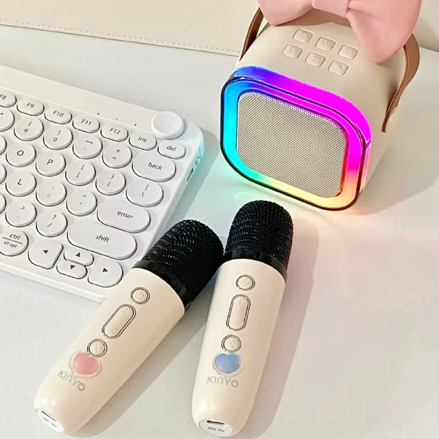 Portable K12 Audio Party Microphone Karaoke Speaker Speaker Pcba with LED Light