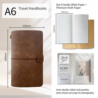 Carnet de Prières Vintage à Spirale Rigide A6, Planificateur en PU, Petit Journal Personnalisé, Carnet Personnalisable avec Logo