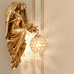 Pura Virgen María motivo de dibujos animados fondo de cabecera luces de pared decoración Ángel <span class=keywords><strong>Venus</strong></span> diosa Santa lámparas de pared - Product Image 5