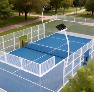 Campo da Padel Bianco con Vetro da 12mm, Struttura in Acciaio Zincato a Caldo, Prezzo Competitivo, Terreni per Paddle Tennis - Product Image 2