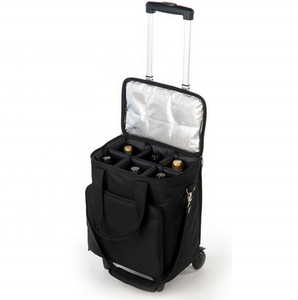 <span class=keywords><strong>Sac</strong></span> <span class=keywords><strong>isotherme</strong></span> en polyester personnalisable avec fermeture éclair thermique et imperméable, idéal pour le transport de vin, avec option de personnalisation de votre design ou de vos étiquettes - Product Image 1