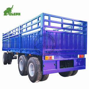 Remorque à timon d'<span class=keywords><strong>occasion</strong></span> à plat pour le transport de marchandises à haute clôture à vendre 07 - Product Image 1