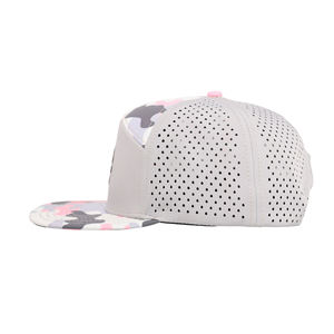 Casquette Tcap Chine 7 panneaux imprimé camouflage avec logo en caoutchouc personnalisé, imperméable, pour la course à pied - Product Image 2