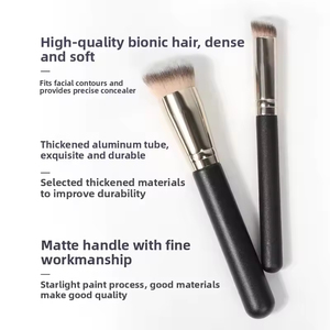 Brocha <span class=keywords><strong>de</strong></span> <span class=keywords><strong>Maquillaje</strong></span> Premium para Difuminar, Controlar el Contorno, Iluminar el Contorno <span class=keywords><strong>de</strong></span> Ojos, Cubrir Manchas, Definir el Contorno, Brocha Plana Angulada para Corrector - Product Image 6