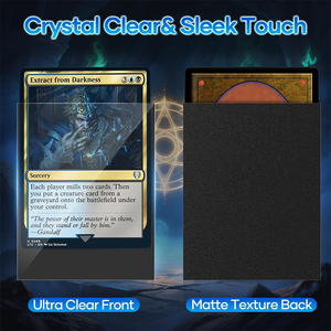 ब्लैक कार्ड आस्तीन डेक कार्ड के लिए मैट कार्ड आस्तीन के लिए मैट कार्ड आस्तीन और खेल कार्ड के लिए फिट - Product Image 3