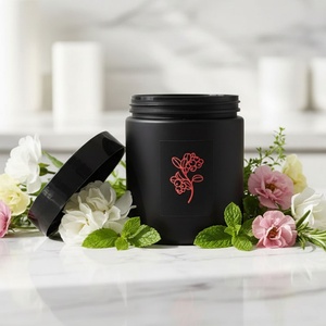 Hair Clay Matte Black 100ml 500ml 250ml <b>Plastic</b> Pomade <b>Jar</b> Customized Wax <b>Jar</b> for Cosmetics Skin Care - Product Image 1