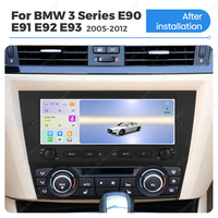 Navifly 8 cœurs 6+128 Go 4G LED WIFI BT Car-Play Auto Radio FM Multimédia GPS Car-Play Auto pour Série 3 E90 E91 E92 E93 2005-2012