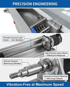 Machine à hacher industrielle automatique, lame en acier inoxydable, épaisseur réglable, capacité de 500-600 kg/h pour viande fraîche congelée - Product Image 3