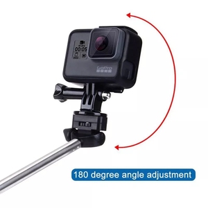 1m dài mở rộng cầm tay điện thoại Selfie Stick cho GoPro 11 10 Osmo thể thao hành động máy ảnh telescoping cực <span class=keywords><strong>Monopod</strong></span> - Product Image 5