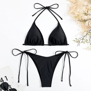 <span class=keywords><strong>Bikini</strong></span> de Dos Piezas Estilo Europeo Americano, Sexy y Chic, en Spandex/Poliéster, con Diseño sin Espalda, Gran Venta en <span class=keywords><strong>AliExpress</strong></span> - Product Image 4