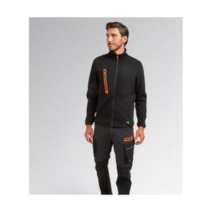 DIADORA UTILITY - 702.180613-80013/M Full-zip scuba <b>sweatshirt</b> with stand-up collar Black - EAN 8053607497201 <b>WORK</b> HOODIES - Product Image 2