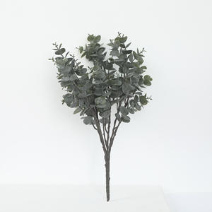 الجملة البلاستيك الاصطناعي الأوكالبتوس ليف ريال اللمس 5 فروع الأوكالبتوس أوراق الجذعية للديكور - Product Image 3