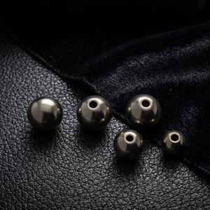 Cuentas Redondas de Aleación de Titanio TC4 Zoryn para Pulseras y Collares, Fabricación de Joyería DIY con Acabado Anodizado Electrochapado en Color PVD - Product Image 1