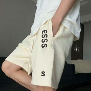 01 <span class=keywords><strong>Fear</strong></span> Camiseta Casual Holgada de Estilo Urbano para Hombre, Oversize, Tejida Elástica, 100% Algodón, Color Sólido, Transpirable, Color Avena Oscuro, Talla Mediana - Product Image 3