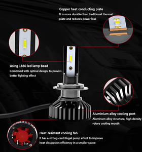 Co light — ampoules de phares de voiture LED, F2, H7, Canbus, lampes automobiles, H11, 9005, H4, 12V - Product Image 5