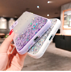 Paillettes pour S21 Ultra TPU PC Designer étui de téléphone portable pour Infinix Hot <span class=keywords><strong>9</strong></span> 10 pour Huawei <span class=keywords><strong>Nova</strong></span> 8 Pro Se boîtiers de téléphones mobiles - Product Image 4