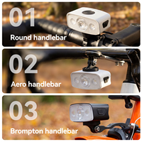 Phare de vélo ROCKBROS - Phare avant haute puissance 1000LM avec faisceau coupant pour vélos de route/VTT/vélos pliants, rechargeable par USB-C