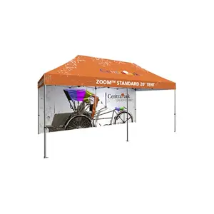 Tenda besar lipat kustom luar ruangan, tenda kanopi popup gazebo 20x10 3x6 10x20