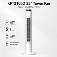 Ventilateur intelligent de circulation d'air silencieux à oscillation de 70 degrés, 29 pouces, avec minuterie 15H, pour salon