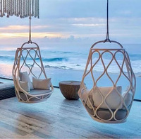 Prix fabricant, mobilier de jardin d'extérieur, hamac en rotin, chaise suspendue en osier, balançoire de patio