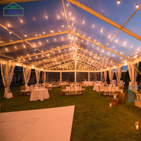 Tente de réception extérieure en forme de maison du Qatar 4x4, grande tente de fête blanche, tente extensible pour restaurant, événements, mariage, pour 300 à 1000 personnes