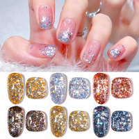 Vernis à ongles en gel uv pour manucure, marque privée, top fournisseur, brillant, diamant, disco, réfléchissant, solide, crème