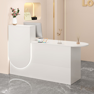 Bureau <span class=keywords><strong>d</strong></span>'<span class=keywords><strong>accueil</strong></span> moderne, simple, durable et écologique en bois, pour usage commercial dans les supermarchés, salons de coiffure, magasins de vêtements - Product Image 2