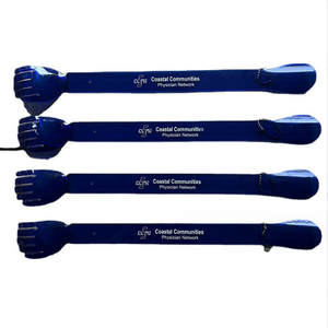 Barato logotipo personalizado multifuncional plástico calçadeira com volta <span class=keywords><strong>scratcher</strong></span> publicidade para presente da promoção - Product Image 1