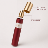 Flacon pulvérisateur de parfum de voyage vide personnalisé 35 ml, style stylo noir, atomiseur rechargeable avec capuchon argenté, vente en gros