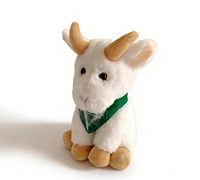 Vente en gros de jouets en peluche de chèvre réalistes, jouets en peluche de mouton, jouets super doux pour enfants