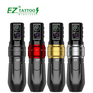 Groothandel Ez Tattoo P3 Pro Matte Fabriek Verstelbare Slag Roterende Draadloze Tattoo Machine Met App-Functie