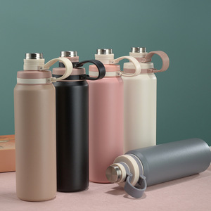 Nouvelle Bouteille d'Eau Isotherme Portable Amazons pour Sports de Plein Air - Garde au Froid 6-12 Heures avec Poignée et Paille en Acier Inoxydable 304 - Product Image 2