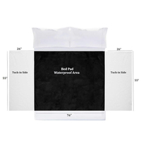 Couverture de matelas écologique, imperméable, super douce et silencieuse pour l'intimité et l'amour