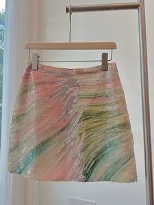 Tela Estampada Floral Multiproceso <span class=keywords><strong>con</strong></span> Cuentas de Vidrio y Lentejuelas Brillantes para Vestidos de Diseñador y Chalecos de Moda - Product Image 5
