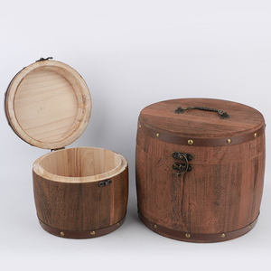 Mini Caja de Té de Bambú Ecológica, Diseño Moderno, Barril de Madera para Granos de Café con Tapa para Guardar Bolsitas de Té para Uso Doméstico - Product Image 2