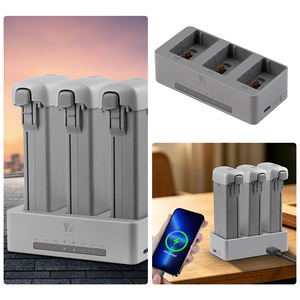 Hub de charge de <span class=keywords><strong>batterie</strong></span> pour <span class=keywords><strong>DJI</strong></span> <span class=keywords><strong>Avata</strong></span>, chargeur trois voies 360, station de charge rapide 100W avec câble de charge, accessoire pour drone - Product Image 1