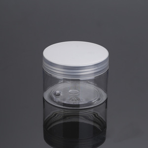 Transparent Round <b>Plastic</b> Jar 120G Pet For Cosmetic Packaging With Lid - Product Image 3