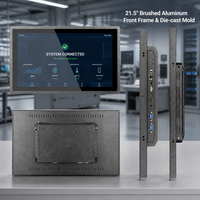 PC industriel tout-en-un 21,5 pouces sans ventilateur avec écran tactile Android et ports RS232 RS485 pour l'industrie des kiosques