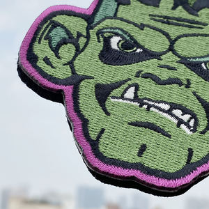 Logotipo personalizado tecido gancho e laço Patches bordados costurar em patches bordados para vestuário - Product Image 3