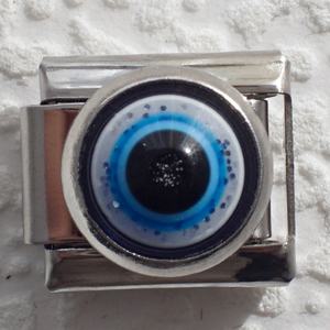 Factory Direct 304 Stainless Steel DIY Module Bracelet Gold Plated Devil's Eye Italy <b>Charms</b> Geometric Trendy Design Elastic - Product Image 5