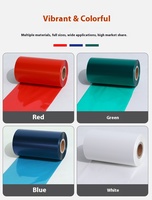 Ruban de transfert thermique en promotion 110mm*300m, rubans de cire premium pour l'impression d'étiquettes et de codes-barres