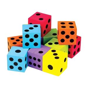 Dados de Espuma EVA Impresos Personalizados de Fábrica, Dados de <span class=keywords><strong>Juego</strong></span> Coloridos para Ejercicio Físico, Dados Educativos de Espuma Coloridos, Juguetes de Desarrollo - Product Image 3