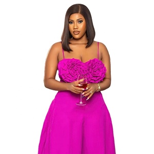 Nouvelle <span class=keywords><strong>combinaison</strong></span> sexy pour femmes européennes et américaines, <span class=keywords><strong>taille</strong></span> haute, avec bretelles, <span class=keywords><strong>pantalon</strong></span> large, <span class=keywords><strong>grande</strong></span> <span class=keywords><strong>taille</strong></span>, couleur unie, jupe-<span class=keywords><strong>pantalon</strong></span> - Product Image 1