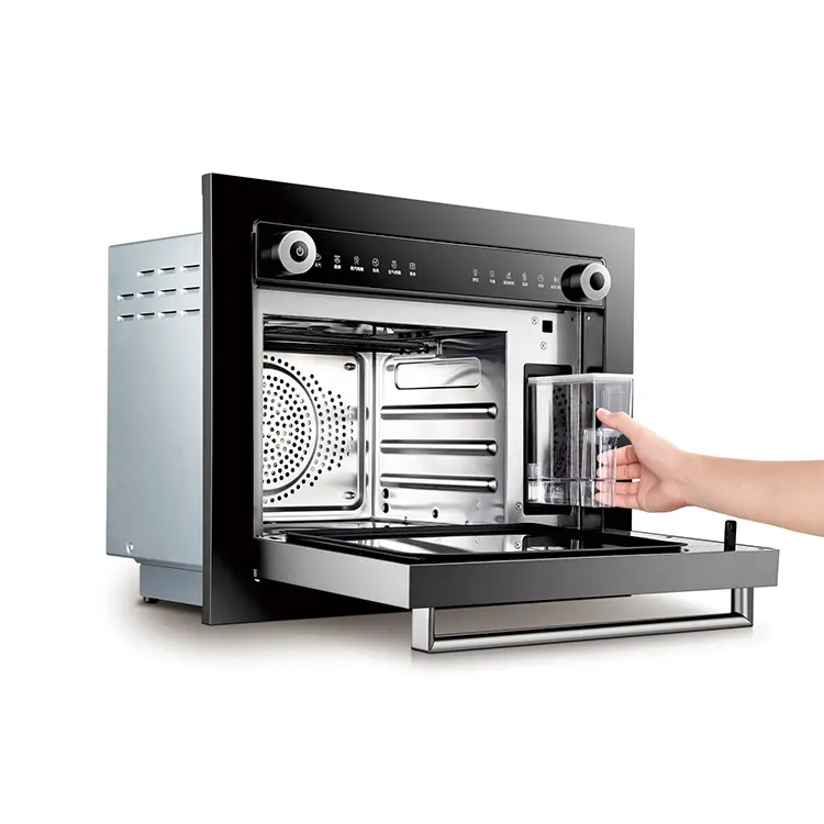 Multi-function built-in electric convection steam oven with grill function