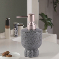 Ensemble d'accessoires de salle de bain en céramique en forme de bouquet de fleurs, distributeur de savon écologique simple et moderne, 1 pièce