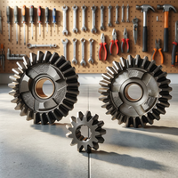 Engrenage conique forgé en acier spécial série T pour boîte de direction, réducteur à angle droit, engrenage à entraînement spiralé pour équipement d'élévateur et de palan