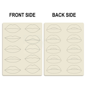 Piel de Práctica de Silicona de Látex de Doble Cara para Labios, Piel de Entrenamiento de Goma para Tatuajes PMU, para Microblading y Maquillaje Permanente - Product Image 5